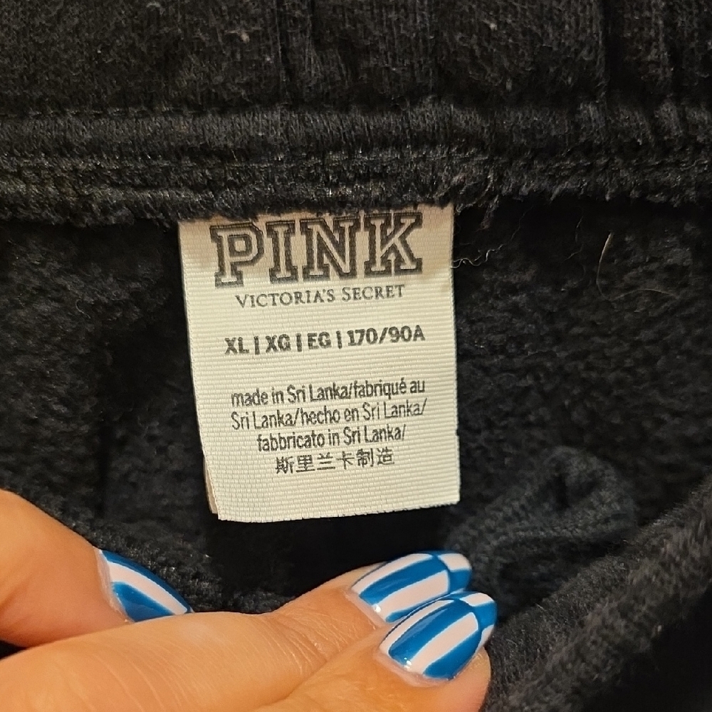 PINK Victoria's Secret Black Sweatpants - Picture 2 of 4